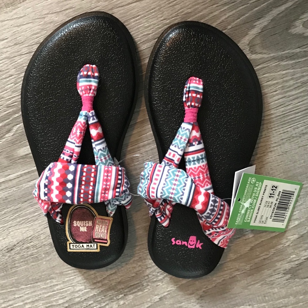 NWT Girls yoga sling sandals